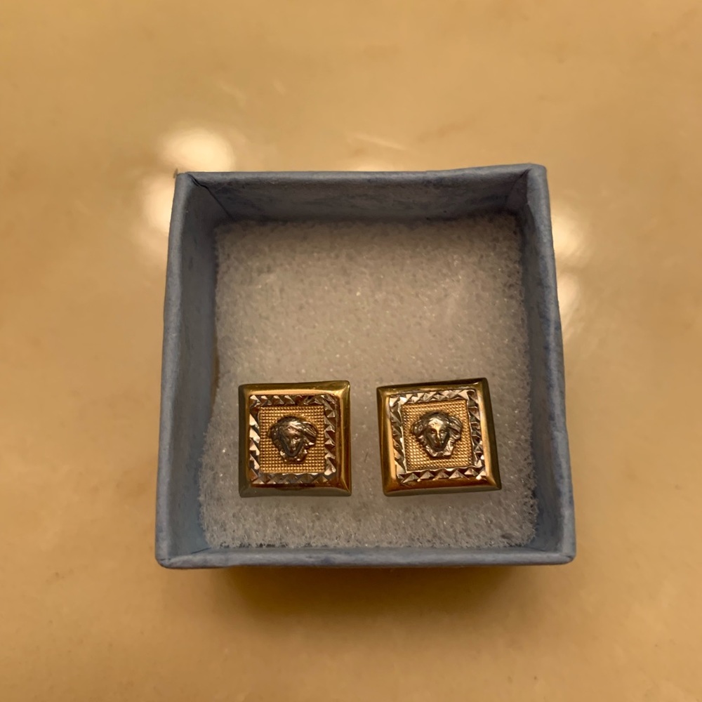 Versace 10k gold earrings!